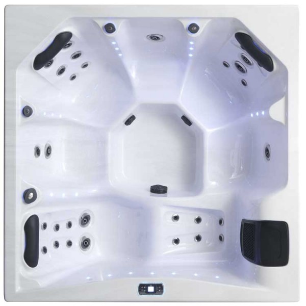 Außenwhirlpool Torina 200x200 mit einer Liege