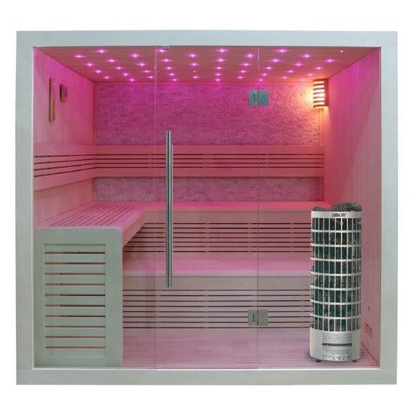 Sauna E1102 und B1102 Pappelholz